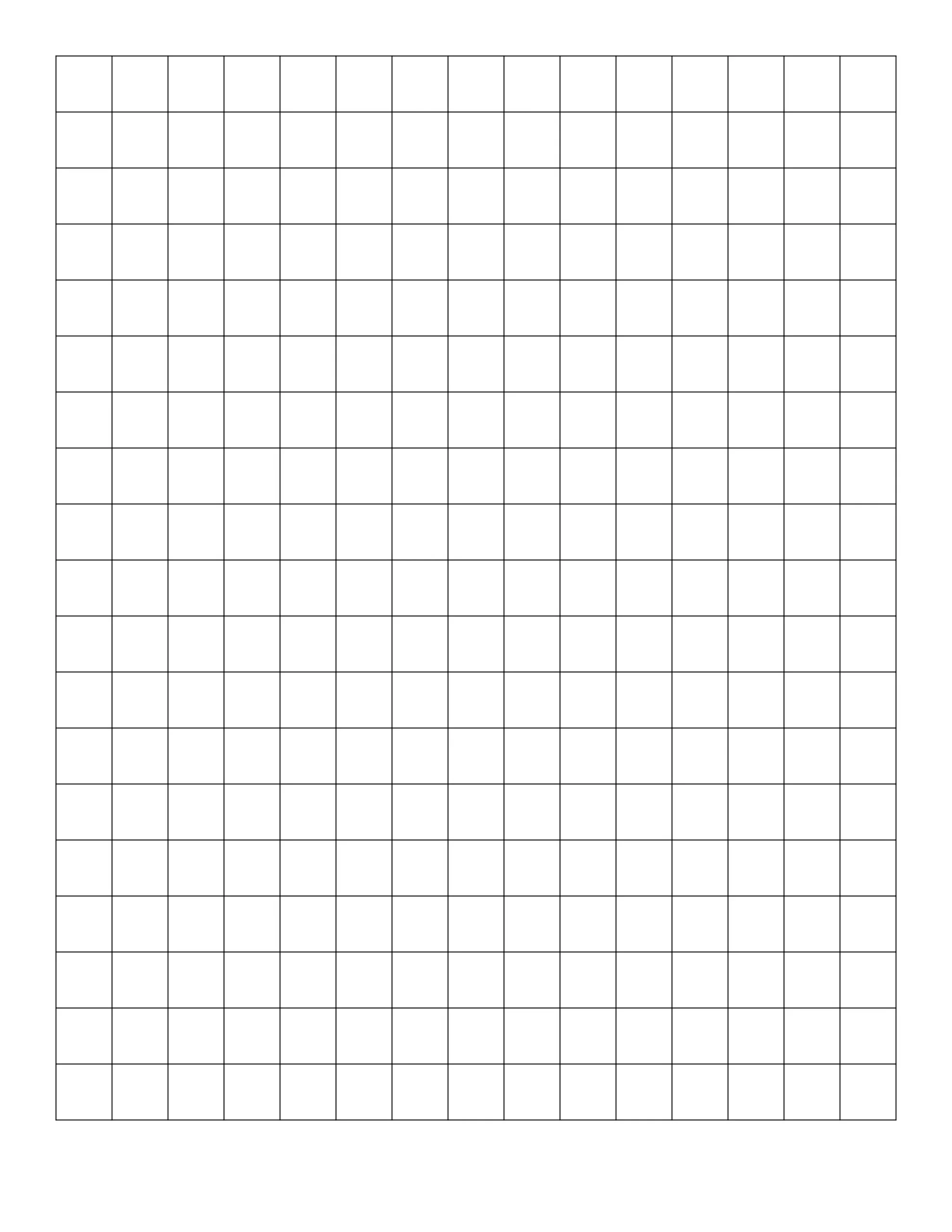 1/2" inch graph paper