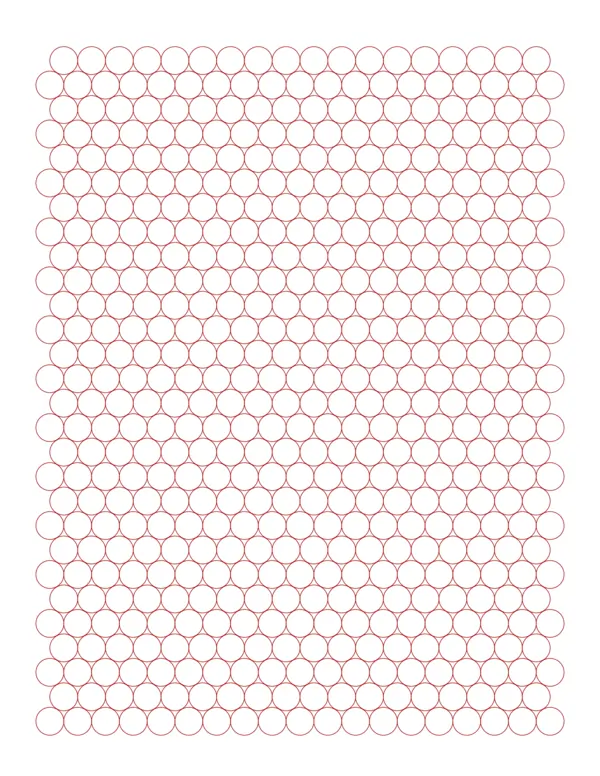 1cm hex circles graph paper