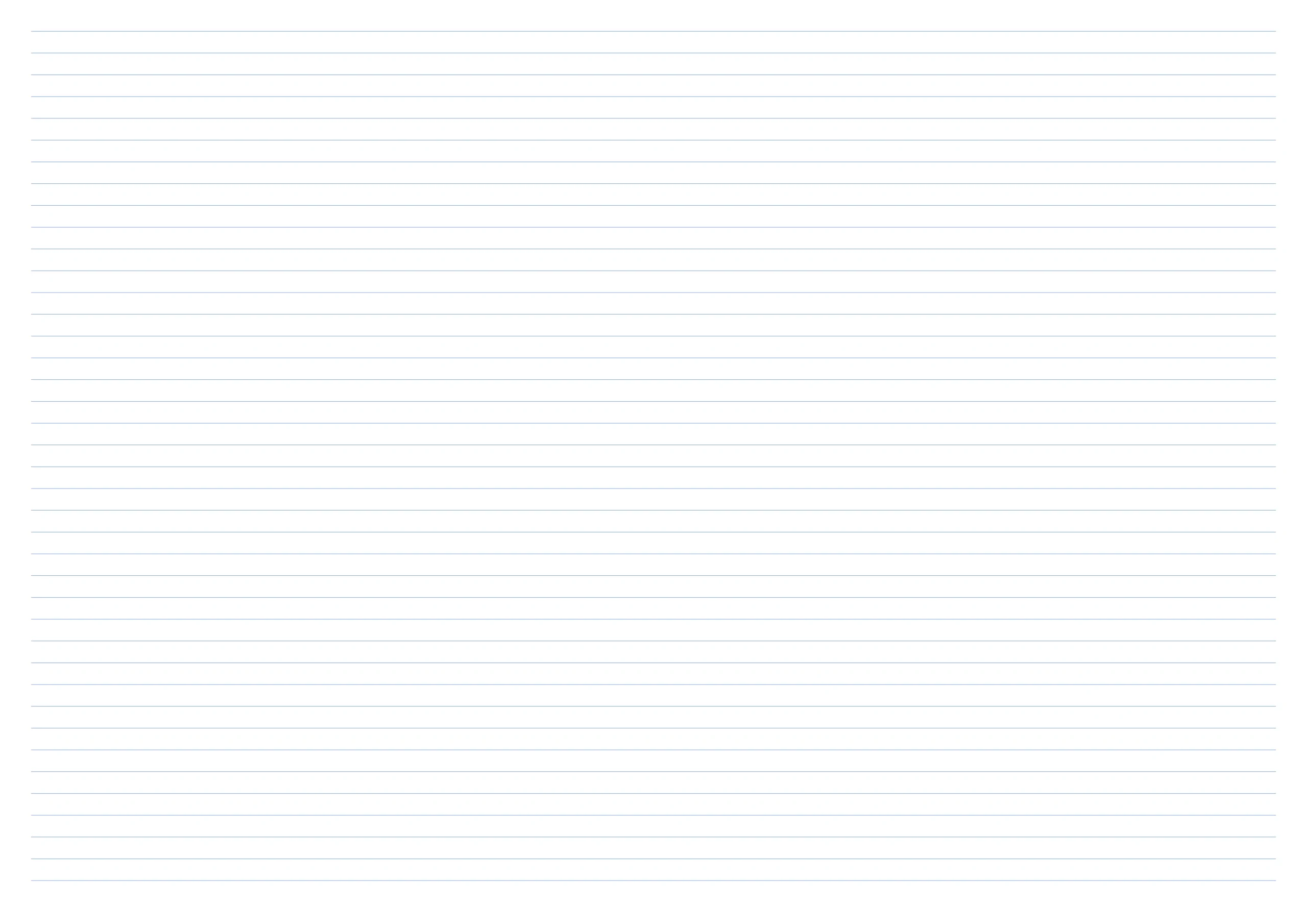 A3-size landscape blue-lined paper
