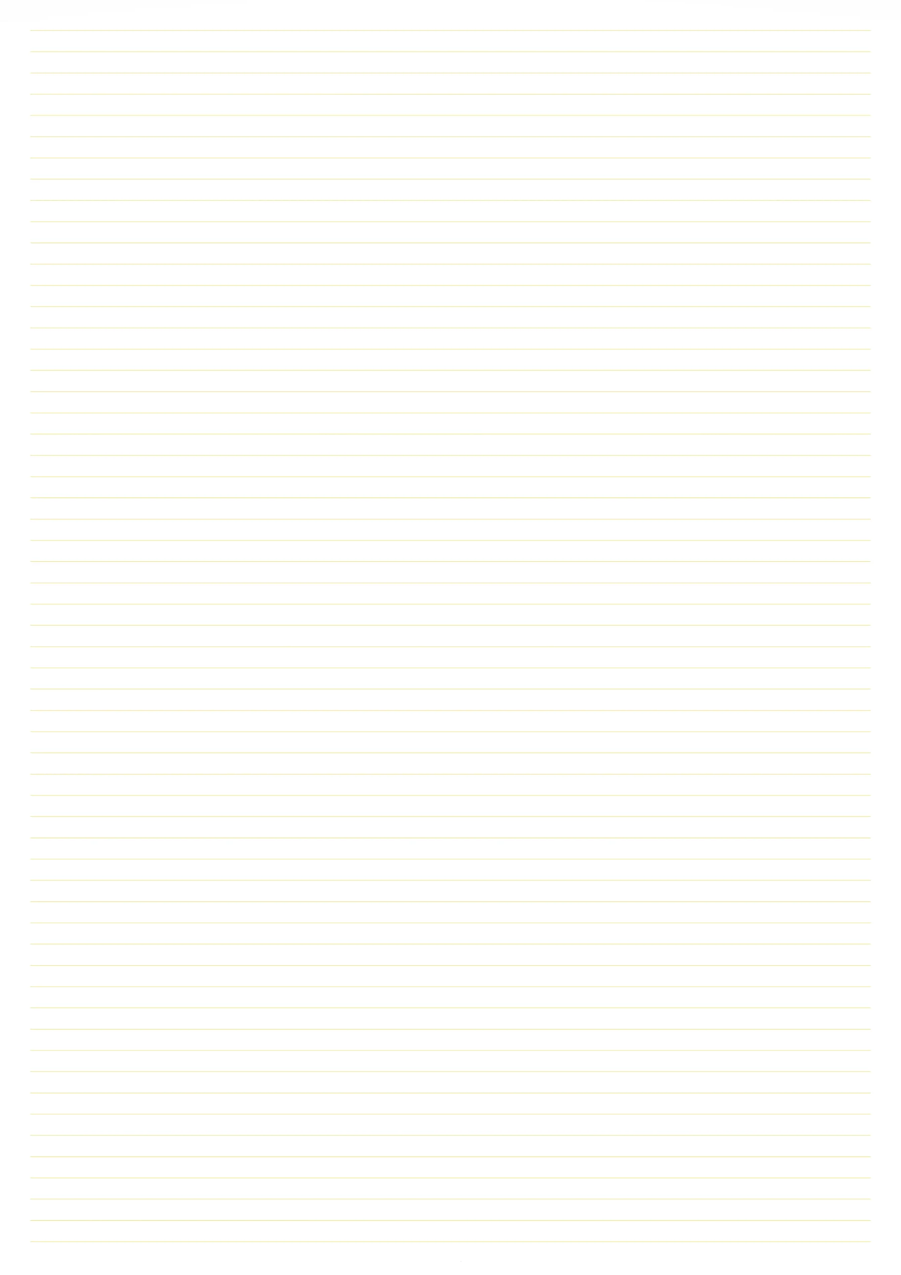 A3 size yellow lined paper