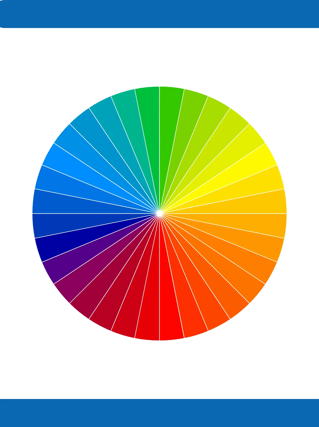 color wheel test page