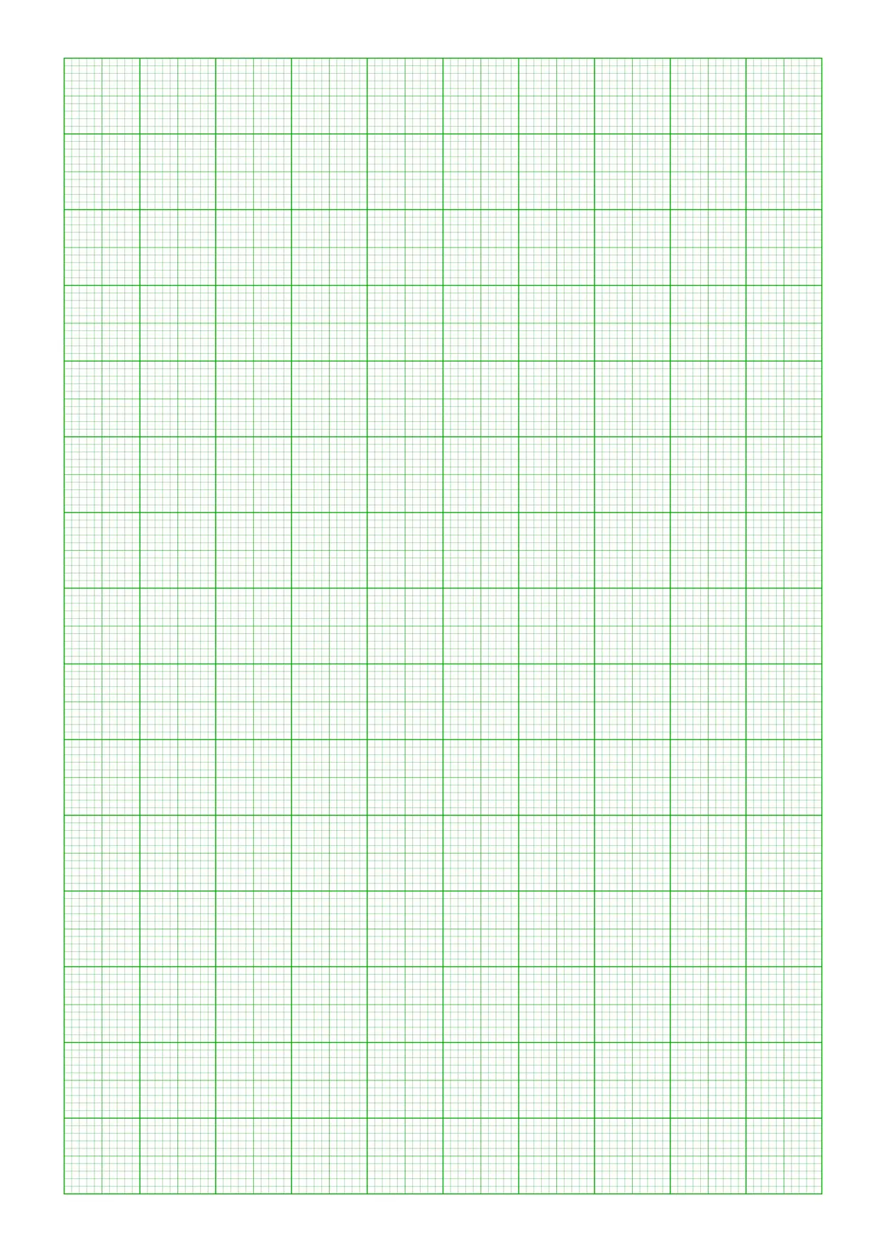 A3-size green graph paper