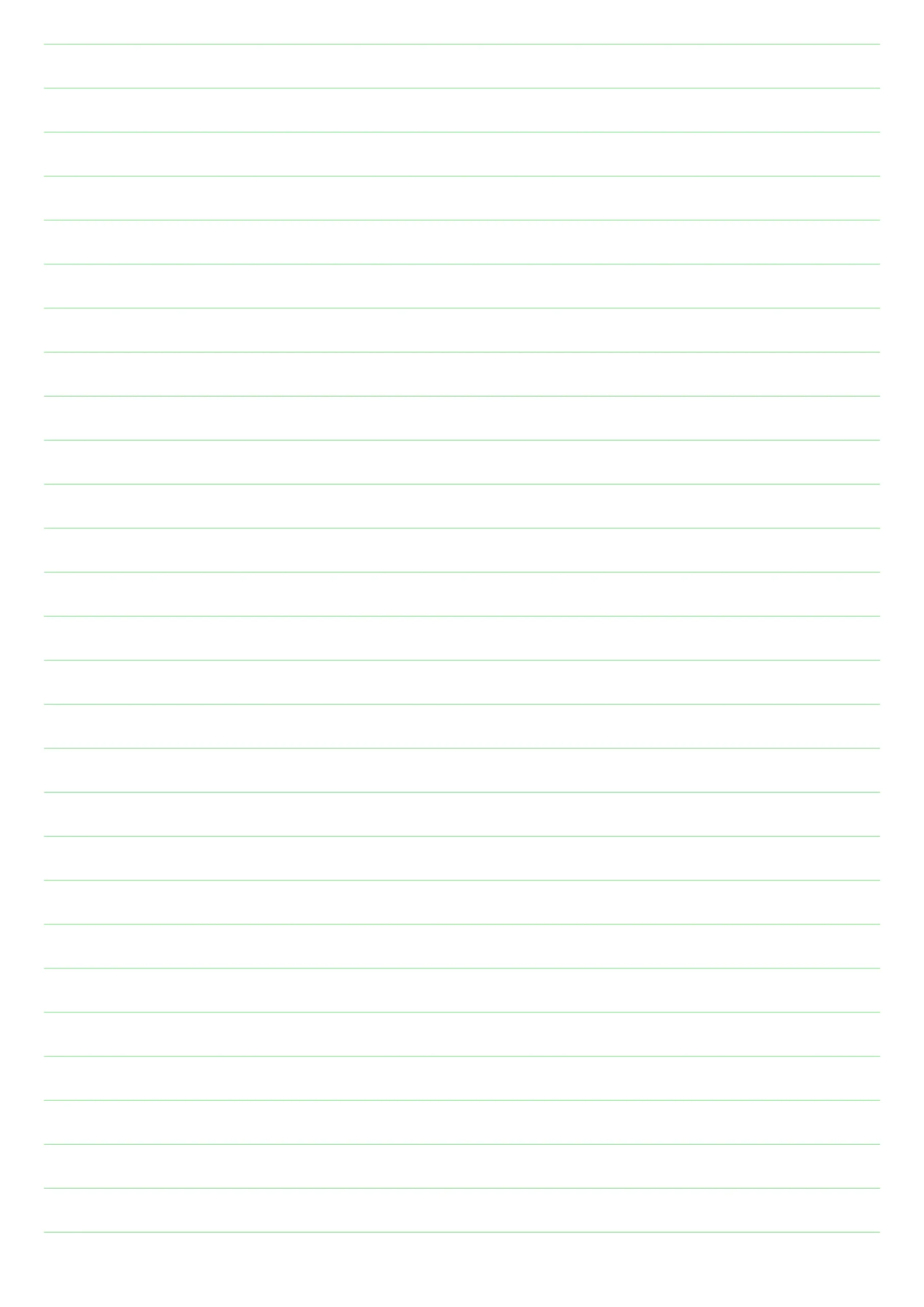 a3 size green lined paper with 10mm spacing
