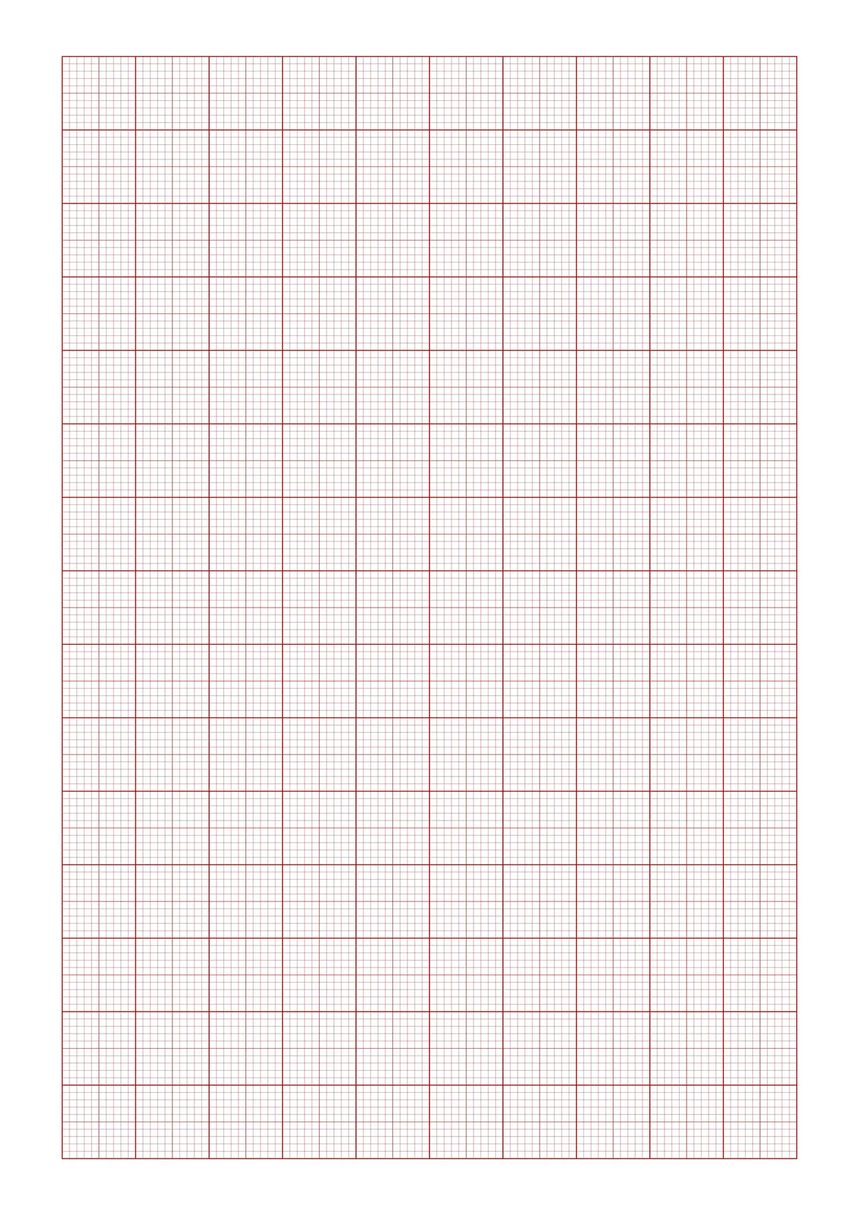 A3-sized red graph paper
