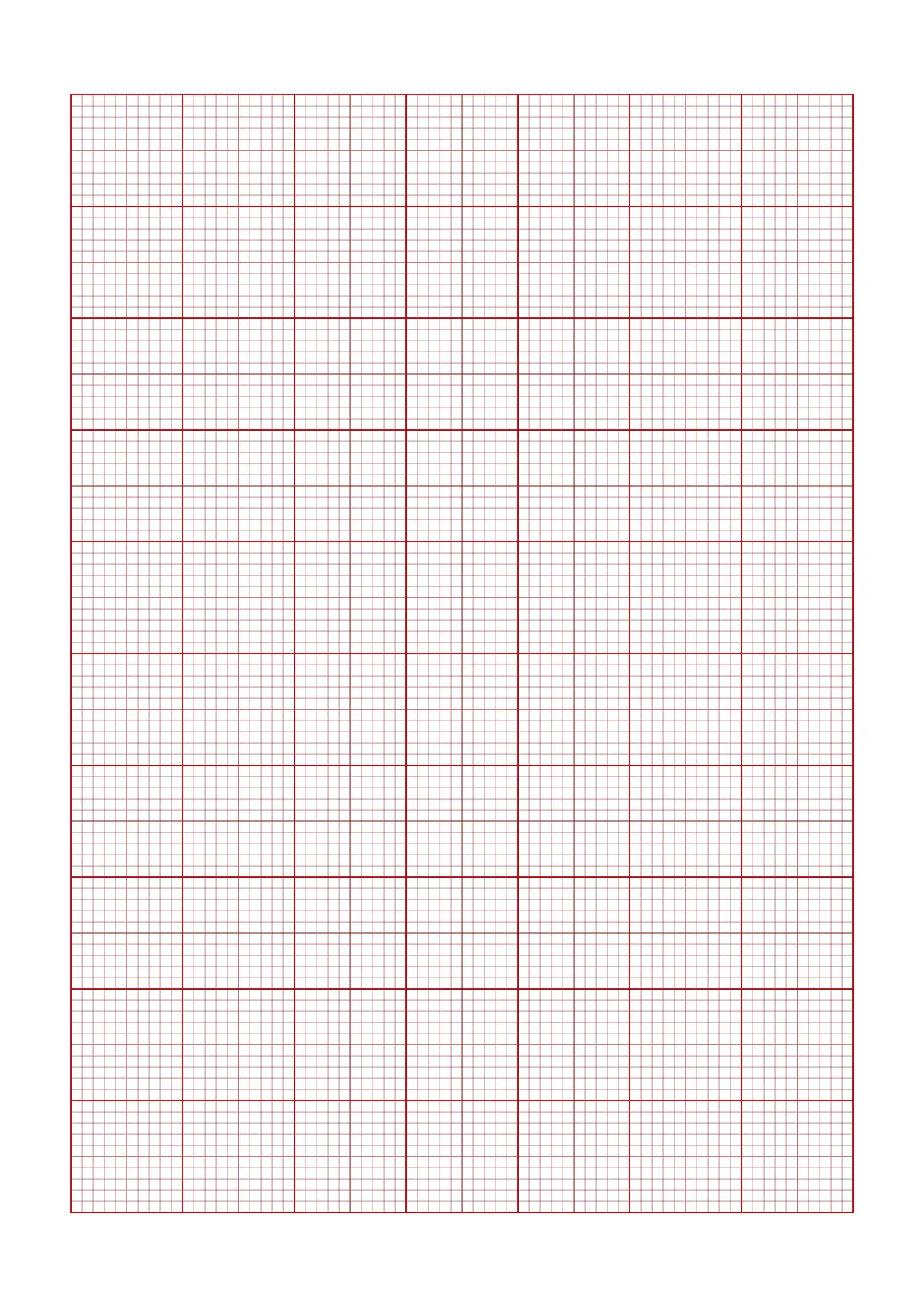 a4 sized red graph paper
