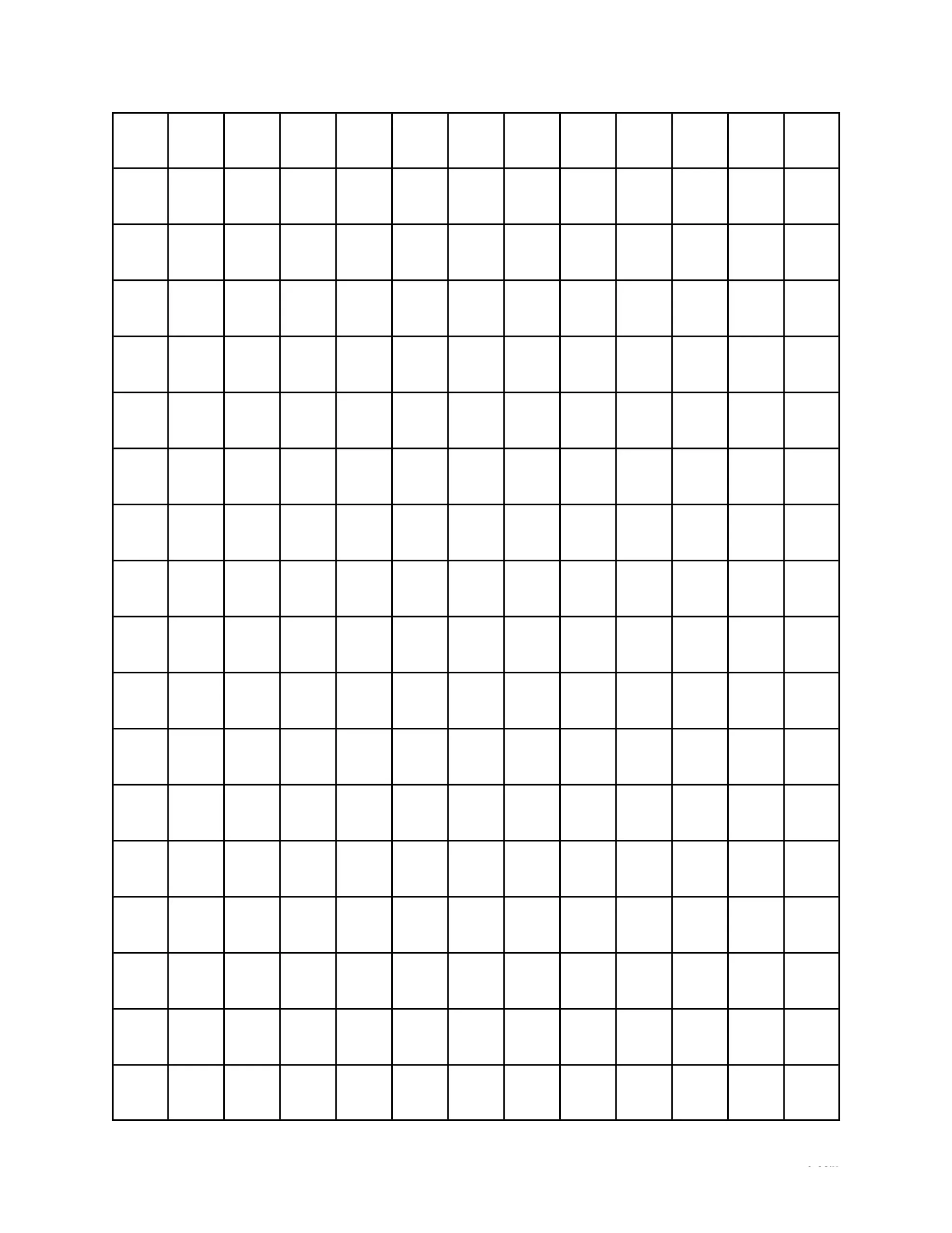 black 1/2-inch graph paper