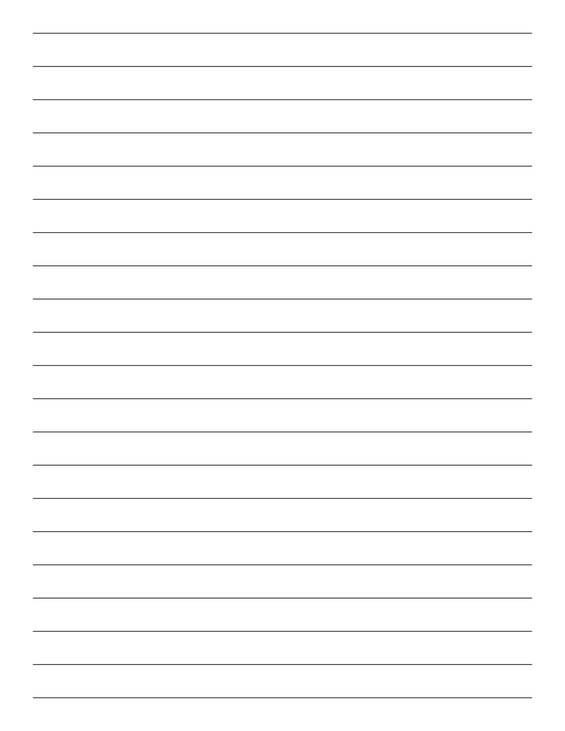 letter size 2 black lines per inch lined paper template for writing