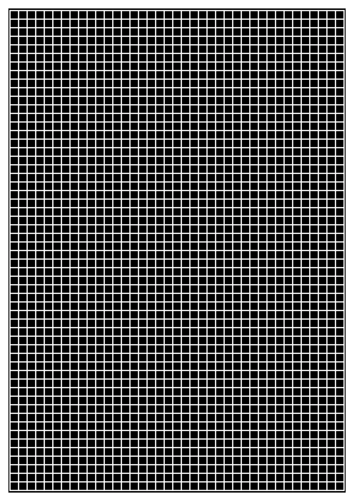 black inverted, 5 lines per inch graph paper