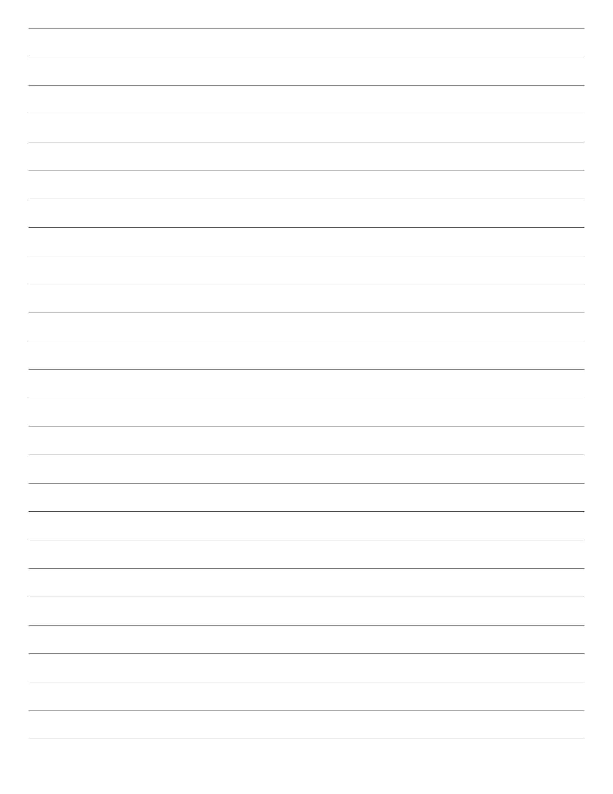 black lines letter size paper