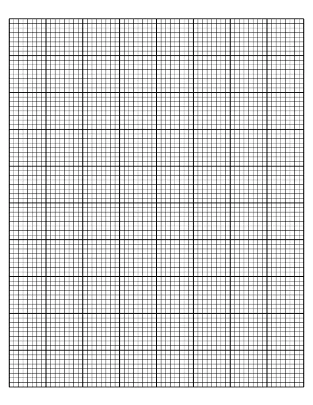 8 inch bold graph paper