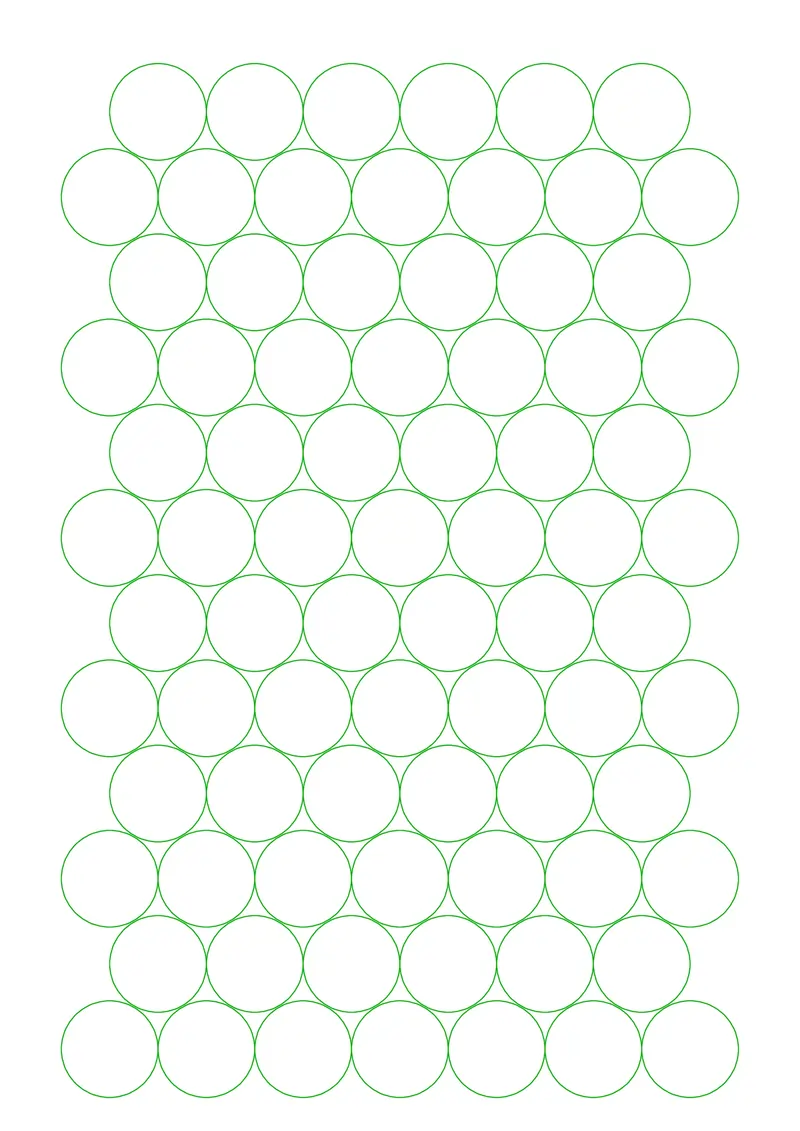 green circle graph paper