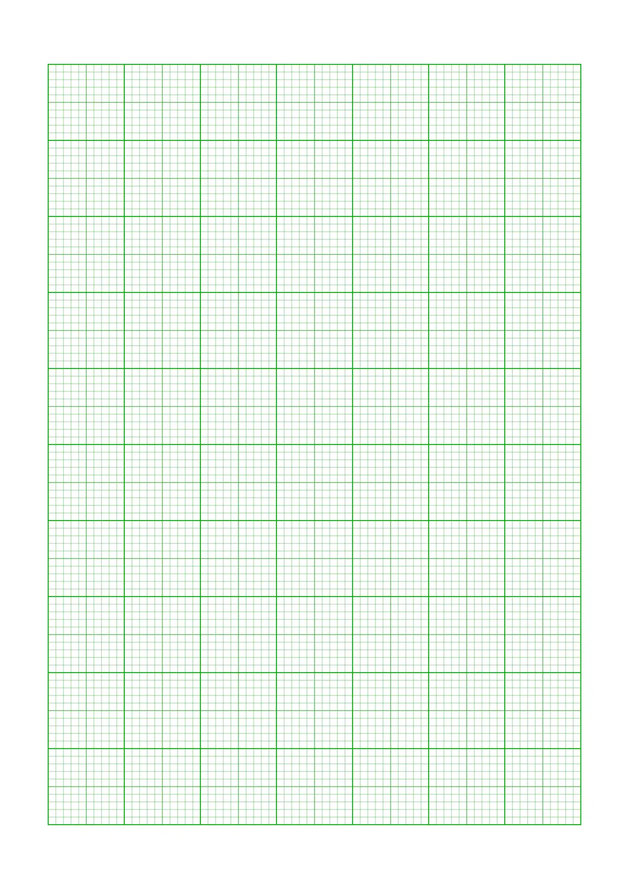 A4-sized green color graph paper