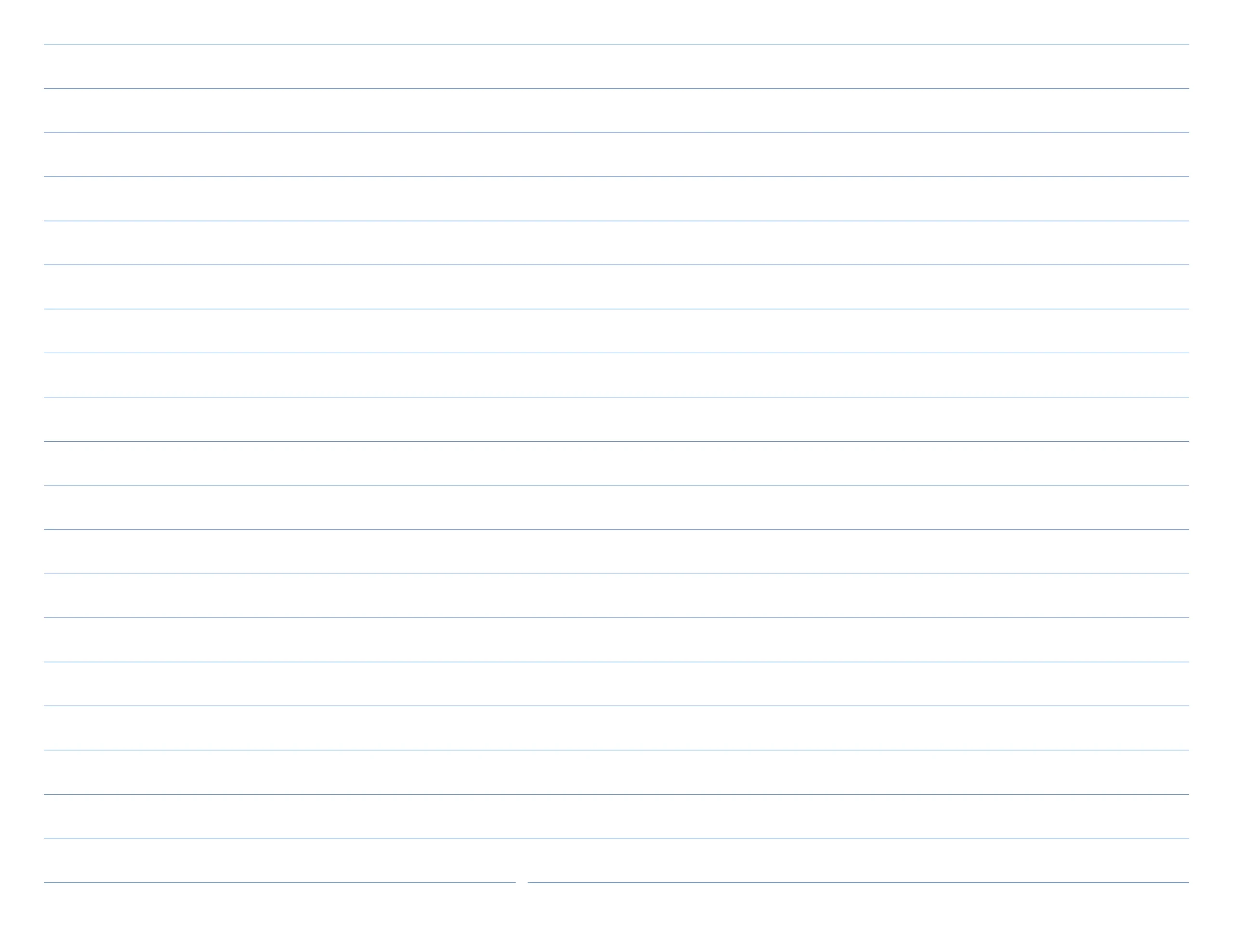 letter-size landscape blue 10 mm lined paper template
