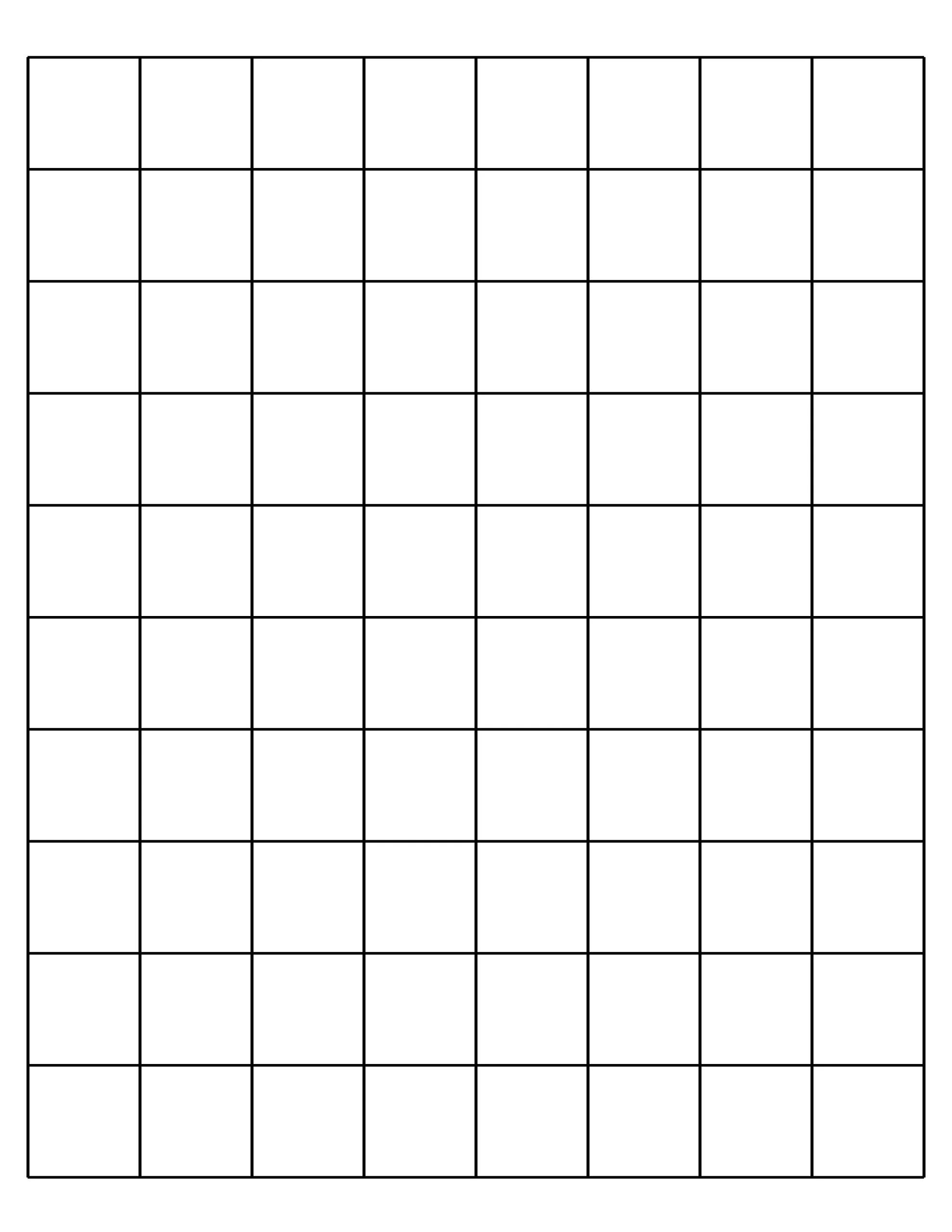 1-inch bold graph paper