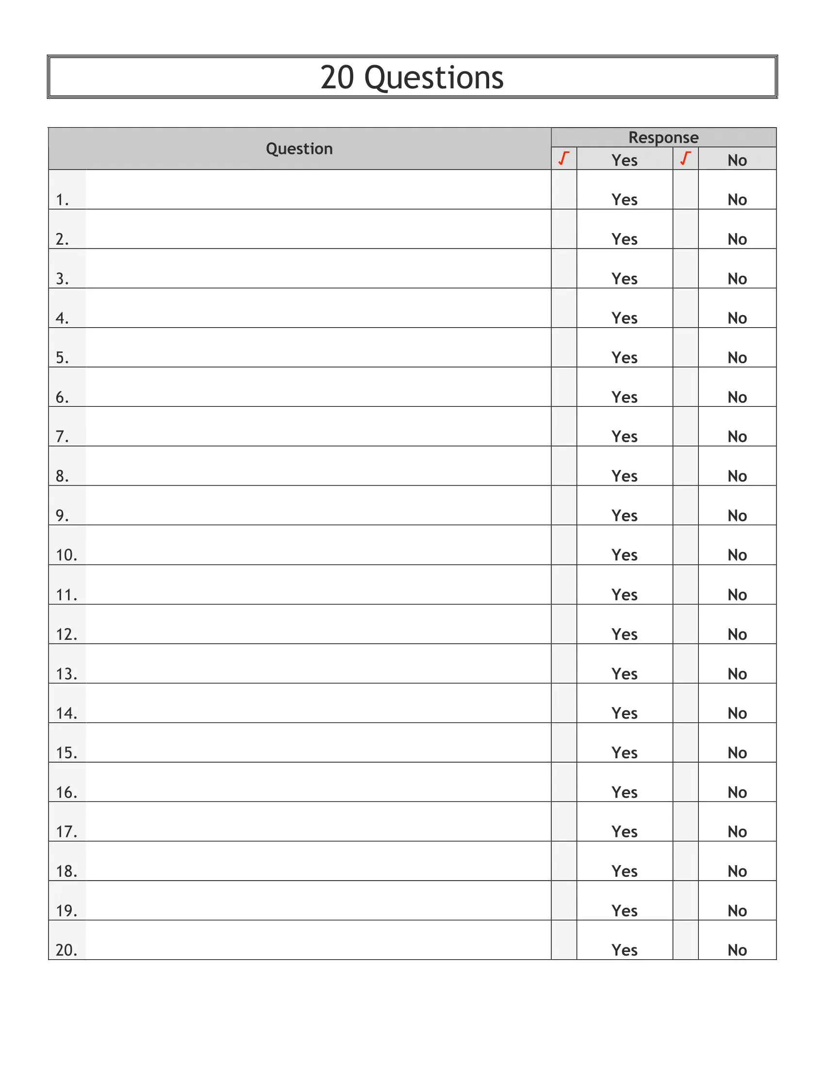 printable 20 question score sheet
