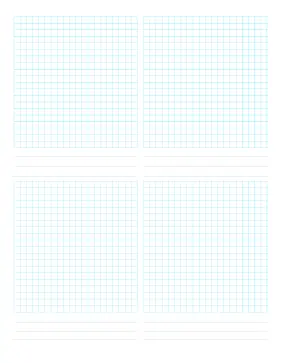 printable 4-up grid