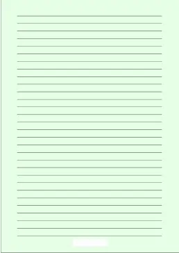 printable A4 lined  light green paper with wide black lines