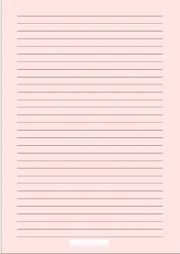 printable A4 lined  light red paper with wide black lines