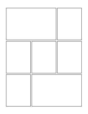 printable big start-end comic page