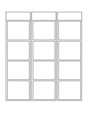 printable blank vertical comic strip