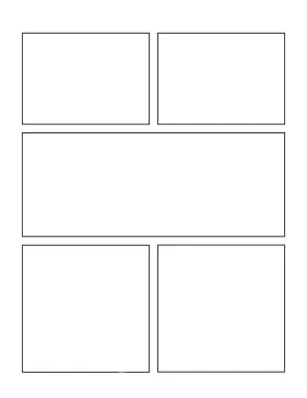 printable center action comic page