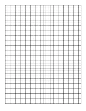 printable graph paper - 1x1 grid