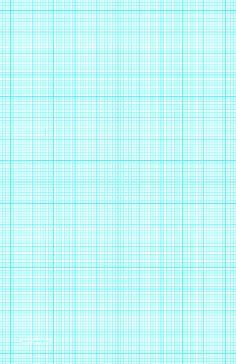 graph paper with eight lines per inch and heavy index lines on ledger-sized paper