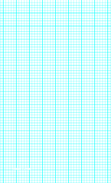 graph paper with five lines per inch and heavy index lines on legal-sized paper
