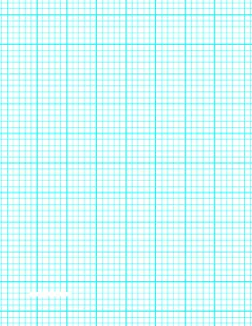 printable graph paper with five lines per inch and heavy index lines on letter-sized paper