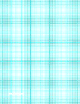 graph paper with nine lines per inch and heavy index lines on letter-sized paper
