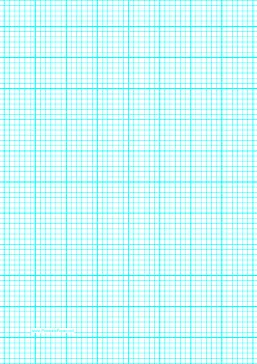 graph paper with six lines per inch and heavy index lines on A4-sized paper