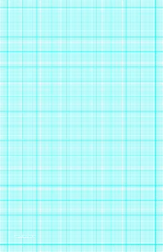 graph paper with ten lines per inch and heavy index lines on ledger-sized paper