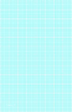 graph paper with ten lines per inch on ledger-sized paper