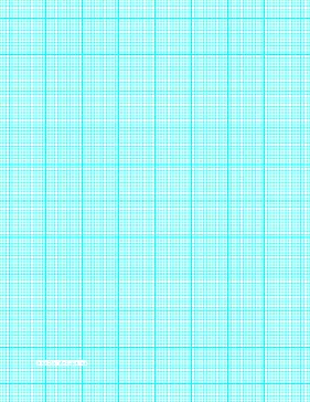 graph paper with twelve lines per inch and heavy index lines on letter-sized paper