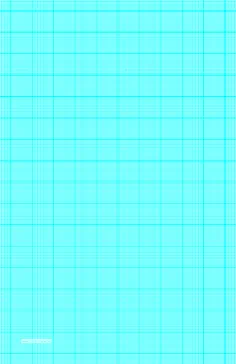 graph paper with twenty-two lines per inch and heavy index lines on ledger-sized paper
