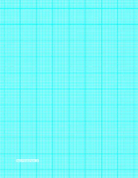 graph paper with twenty-two lines per inch and heavy index lines on letter-sized paper