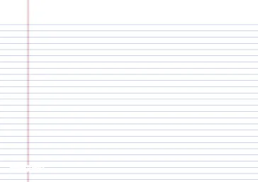 printable lined paper college ruled on a4 sized paper in landscape orientaion blue lines