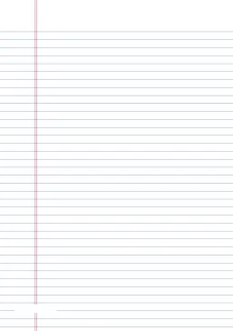 printable lined paper college ruled on A4 sized paper in portrait orientation blue lines