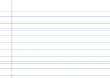 printable lined paper narrow-ruled on a4-sized paper in landscape orientation (blue lines)