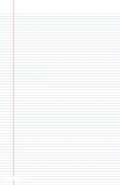 printable lined paper narrow ruled on ledger sized paper inportrait orientation ( blue line)