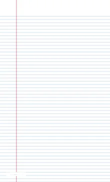 printable lined paper narrow ruled on legal size paper in portrait orientation(blue lines)