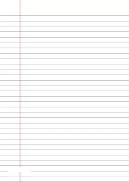 printable lined paper wide rule on A4 size paper