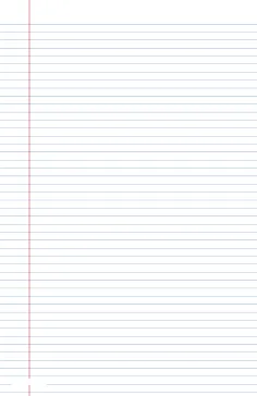 printable lined paper wide-ruled on ledger-sized paper in portrait orientation (blue lines)