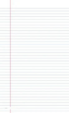 printable lined paper wide-ruled on legal-sized paper in portrait orientation (blue lines)