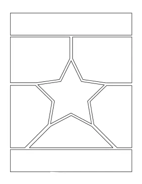 printable manga page with star