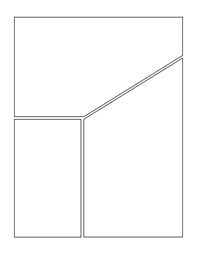printable three big angled page