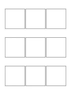 printable three panel comic page