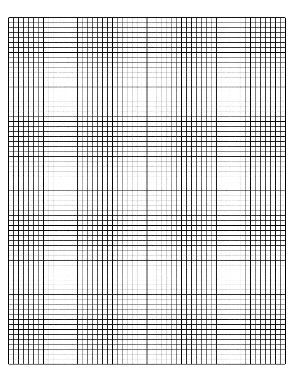 7 inch graph paper