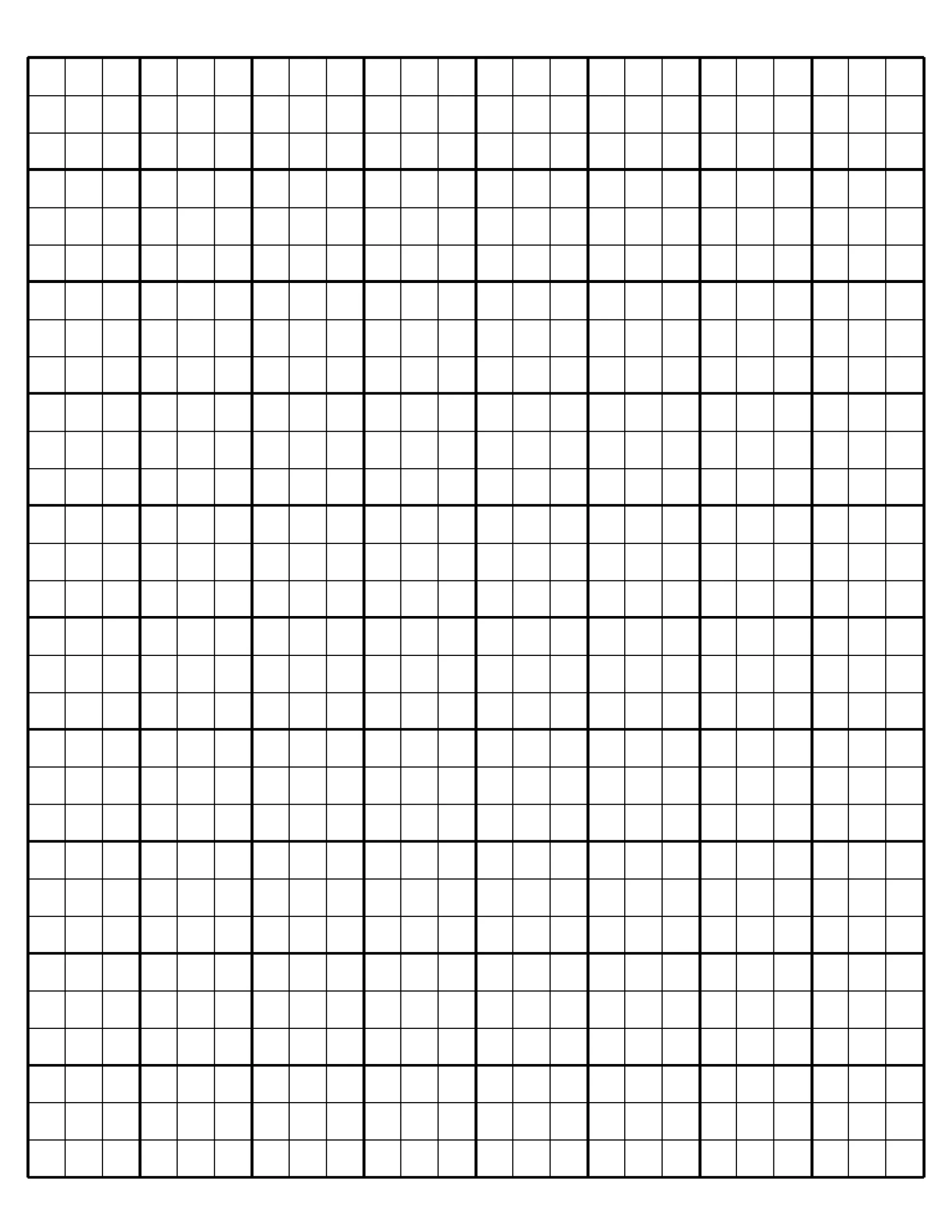 3 inch bold graph paper