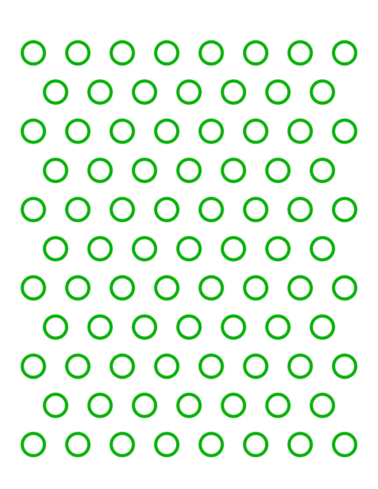 half radius bold circles